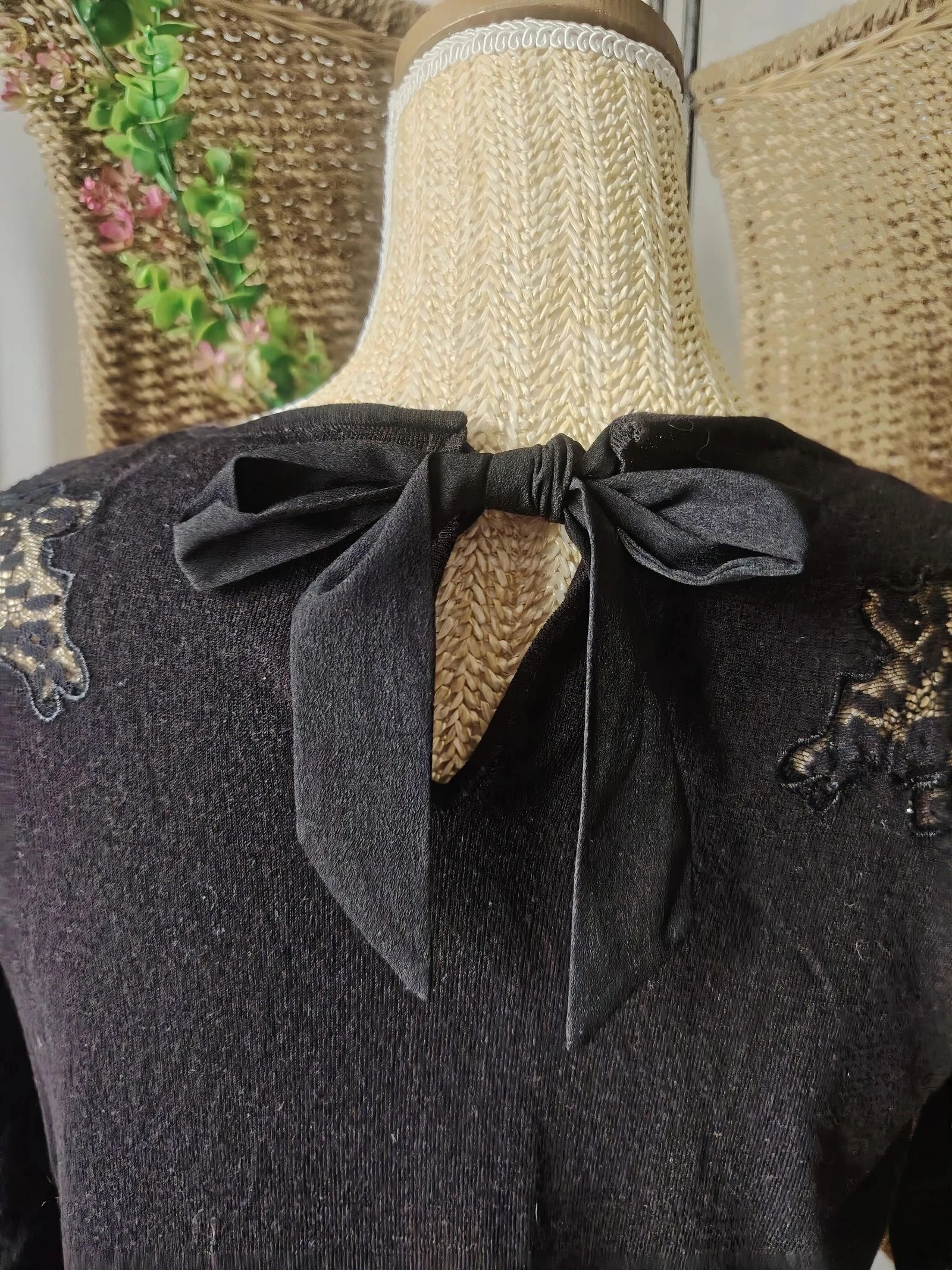 Suéter de encaje negro para mujer talla 34 Kookai – photo 10